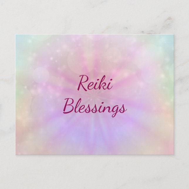 Cartão Postal Reiki Blessings (Frente)