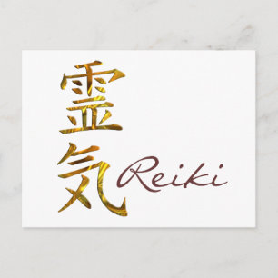 Cartão Postal REIKI / DOURADO, Reiki