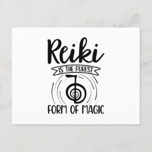 Cartão Postal Reiki Magic Ideia do Presente de Meditação Princ