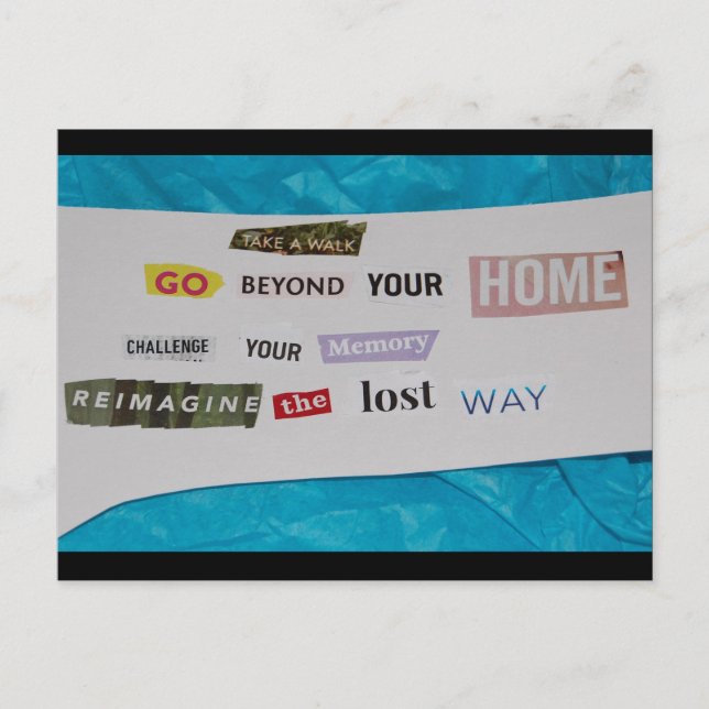 Cartão Postal Reimagine o caminho perdido (Frente)