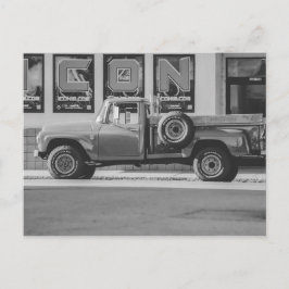 Cartão Postal Reimpressão de Foto Caminhonete Americana