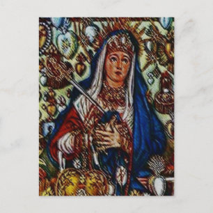 CARTÃO POSTAL REINA MARIA LIONZA