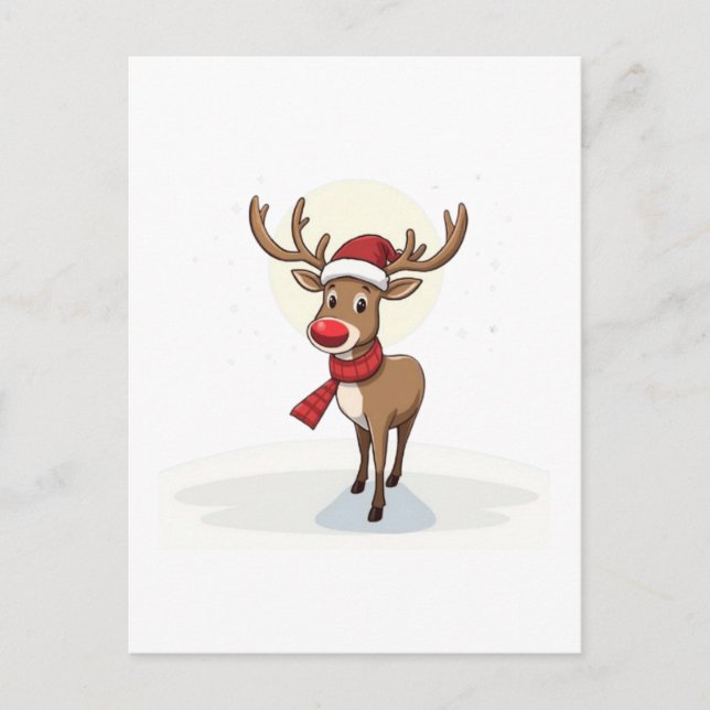 Cartão Postal Reindeer (Frente)