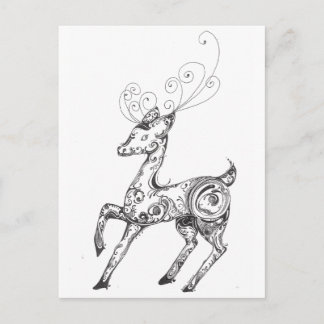 Cartão Postal Reindeer