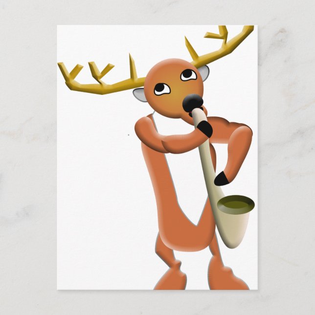 Cartão Postal Reindeer Jazz (Frente)