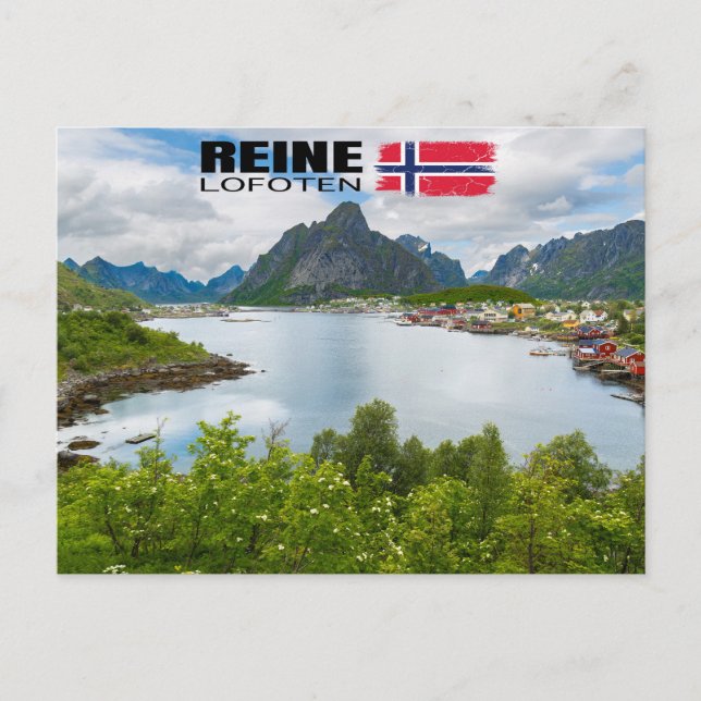 Cartão Postal Reine auf den Lofoten (Frente)