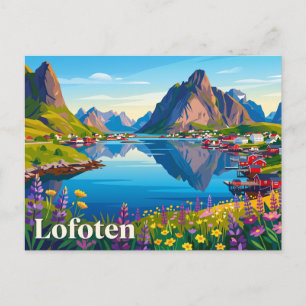 Cartão Postal Reine Noruega