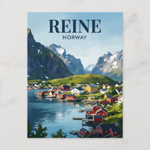 Cartão Postal Reine Noruega