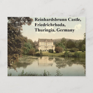 Cartão Postal Reinhardsbrunn Castle, Friedrichrhoda, Turíngia