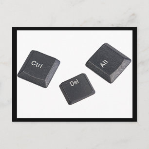 Cartão Postal Reinicialize as teclas do computador