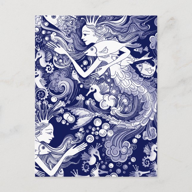 Cartão Postal Reino do cavalo marinho (Frente)