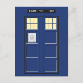 Cartão Postal Reino Unido - Blue Police Call Box 1