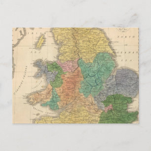 Cartão Postal Reinos dos Anglo-Saxões