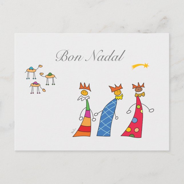 Cartão Postal Reis Mags d'Orient (Frente)