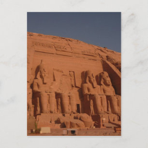 Cartão Postal reis simbel da abu