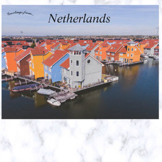 Cartão Postal Reitdiephaven Gronigen Países Baixos