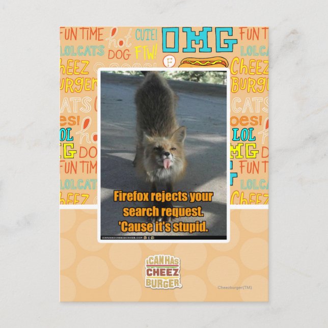 Cartão Postal Rejeitos Firefox (Frente)