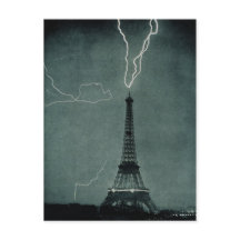 Relâmpago em choque com a Torre Eiffel