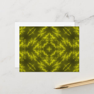 Cartão Postal Relâmpagos Elétricos Neon Brilhantes