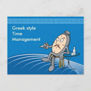 Cartão Postal Relaxando relógio