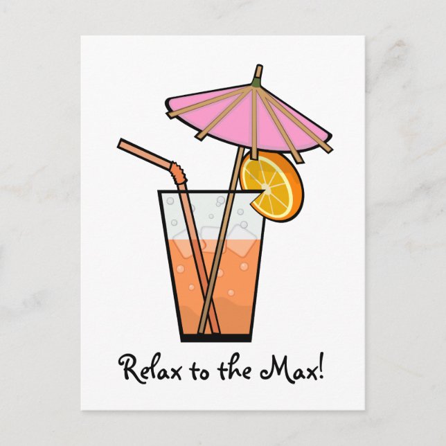 Cartão Postal Relaxe Ao Máximo! (Frente)