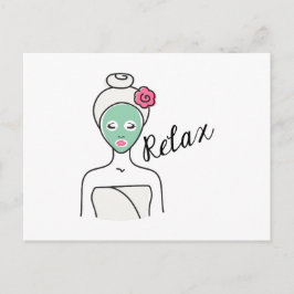 Cartão Postal Relaxe Beleza do Spa