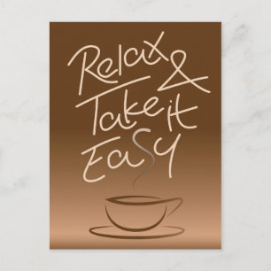 Cartão Postal Relaxe e leve