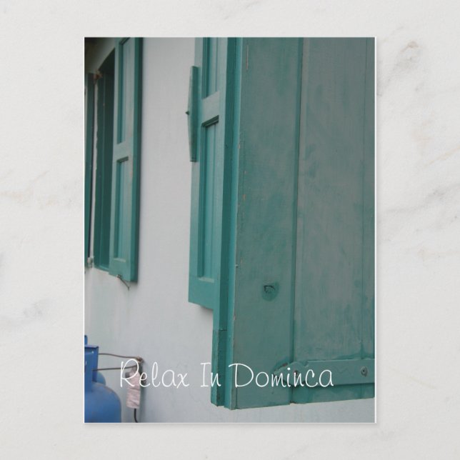 Cartão Postal Relaxe Em Dominca (Frente)