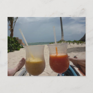 Cartão Postal Relaxe na praia