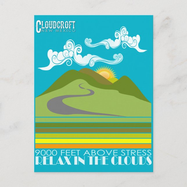 Cartão Postal Relaxe Nas Nuvens (Frente)