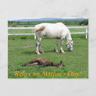 Cartão Postal Relaxe no Dia de as mães!