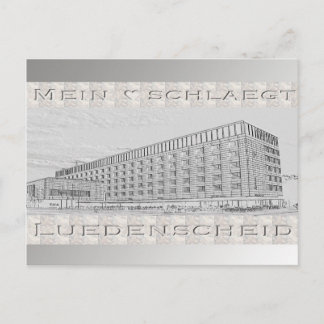 Cartão Postal Reliefpostkarte "Neues Rathaus" von Lüdenscheid