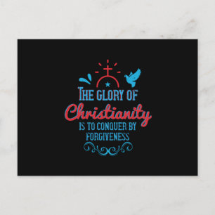 Cartão Postal Religião - A Glória do Cristianismo é Conquistar