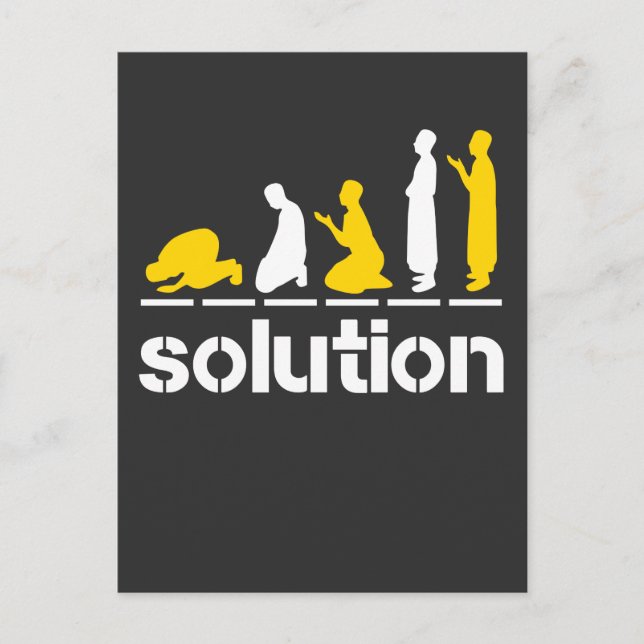 Cartão Postal Religião muçulmana ramadense islâmica de oração is (Frente)