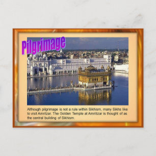 Cartão Postal Religião, Peregrinação Sikh, templo Ouro, Amrit