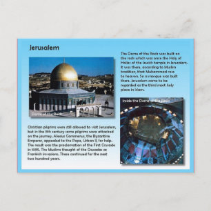 Cartão Postal Religião, peregrinos a Jerusalem
