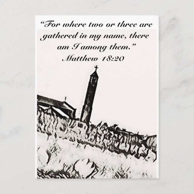 Cartão Postal Religioso (Frente)