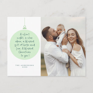 Cartão Postal Religioso, Feliz Natal, Foto da Família Cristã