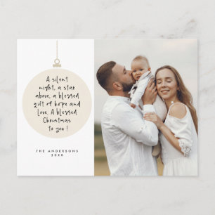 Cartão Postal Religioso, Feliz Natal, Foto da Família Cristã