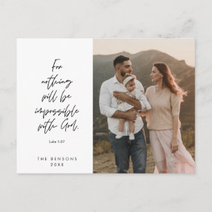 Cartão Postal Religioso, Feliz Natal, Foto da Família Cristã