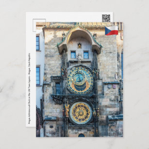 Cartão Postal Relógio Astronômico de Praga