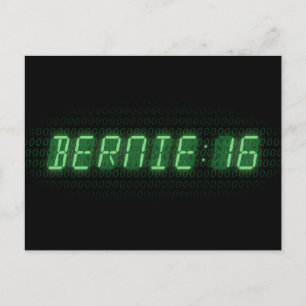 Cartão Postal Relógio Bernie Sanders 2016