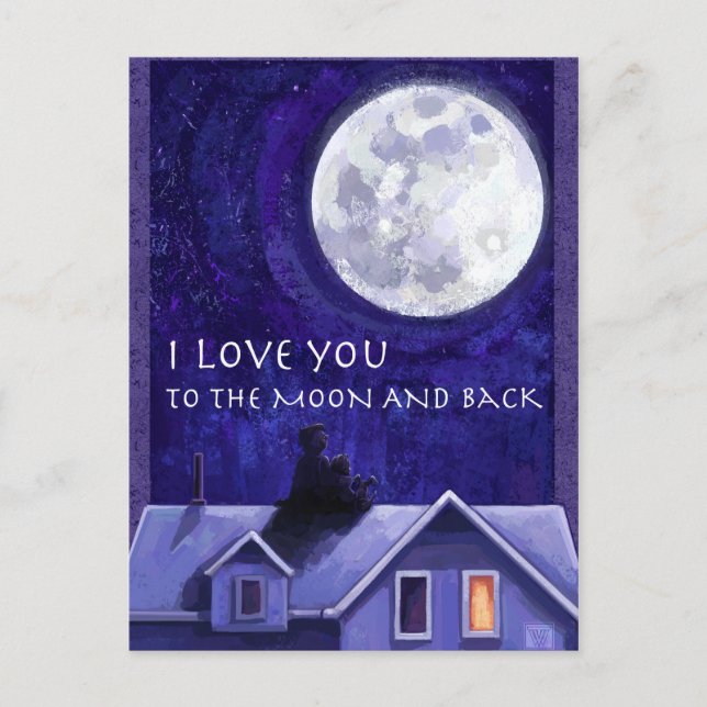 Cartão Postal Relógio da Lua (Frente)