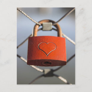 Cartão Postal Relógio de amor