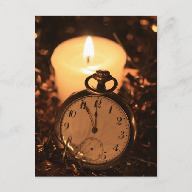 Cartão Postal relógio de bolso vintage (Frente)
