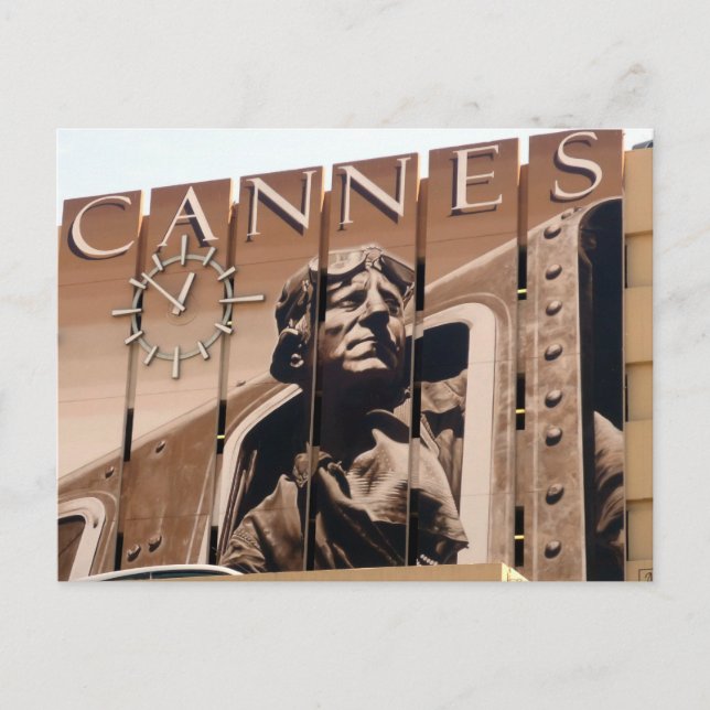 Cartão Postal relógio de cannes (Frente)