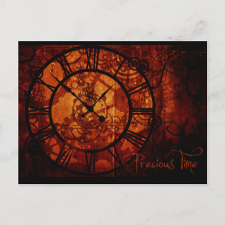 Cartão Postal Relógio de Steampunk