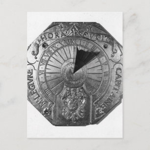 Cartão Postal Relógio portátil, do Castelo de Sierk 1756