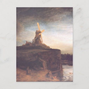 Cartão Postal Rembrandt Art Painting