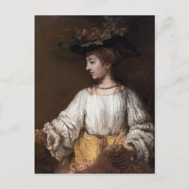 Cartão Postal Rembrandt Flora (Frente)